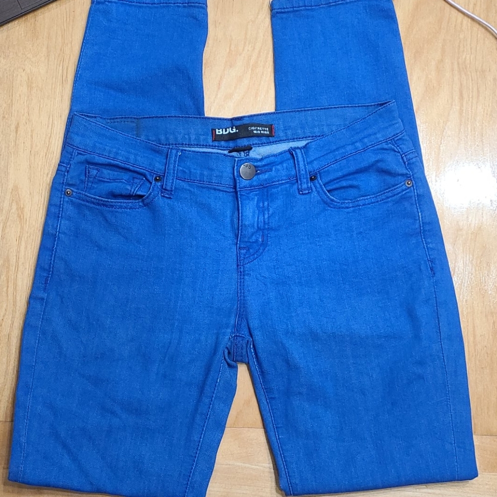 BDG. 26×30 cigarette midrise blue stretch jeggings